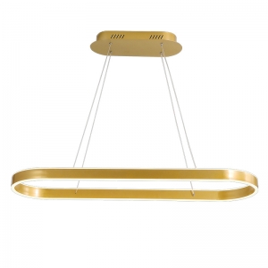 złota lampa owalna